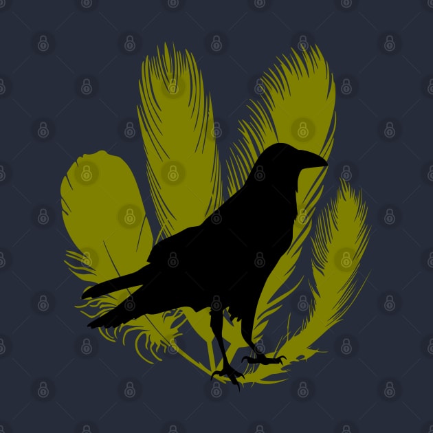 Crow and Feathers by Gorilla-Tees