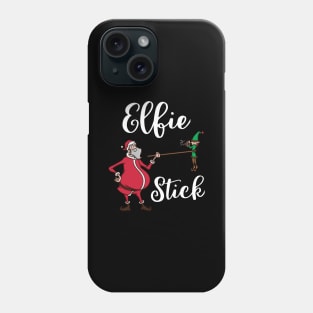 Funny Elf Pun Selfie Stick Santa Claus Christmas Meme Gift Phone Case