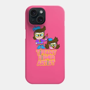 Tiffany Fisher Artist Human Girl, Bird, & Logo Phone Case