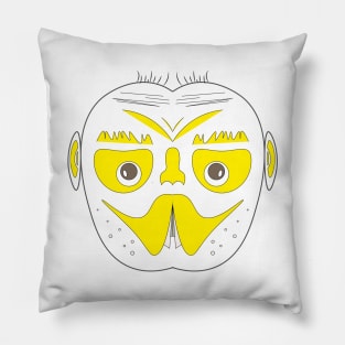 Mister Applehead - Funny character face Pillow