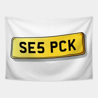 SE5 PCK Peckham Number Plate Tapestry