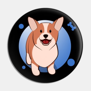 Cute corgi cartoon Pin