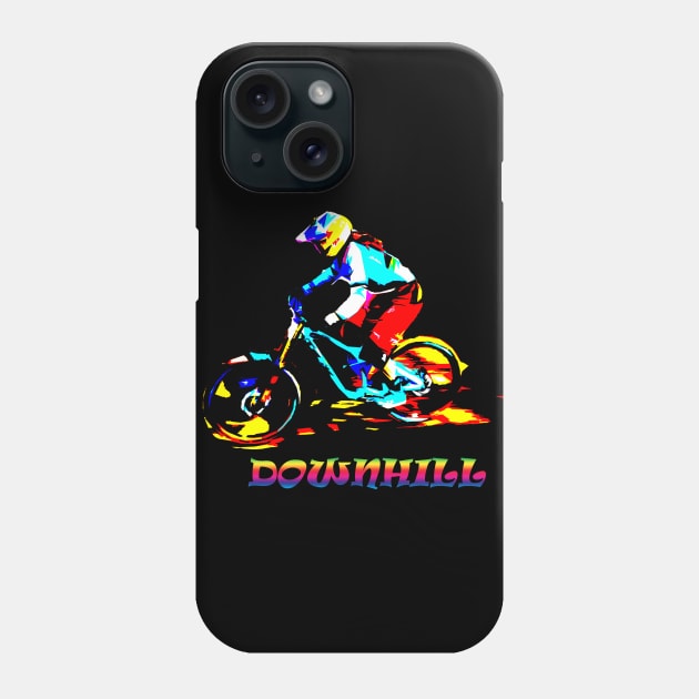 mtb downhill Phone Case by rickylabellevie