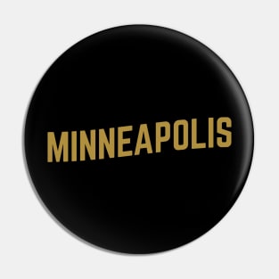 Minneapolis City Typography Pin