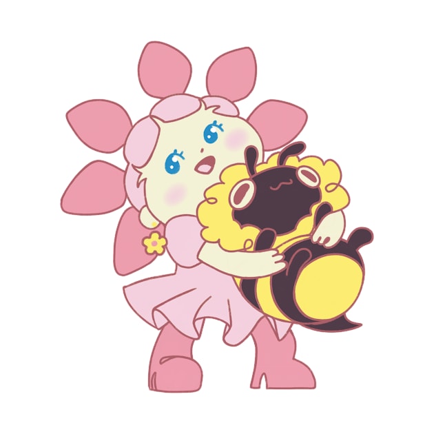 Flower Girl and Bee Dog by phogar