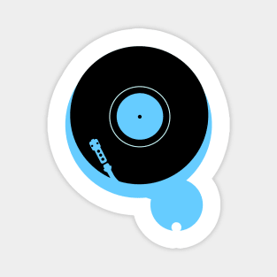 Pop Art Minimalist Record Player Magnet