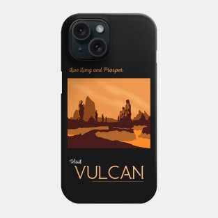 Vulcan Travel Poster Phone Case