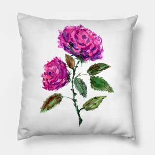 Purple Rose Pillow