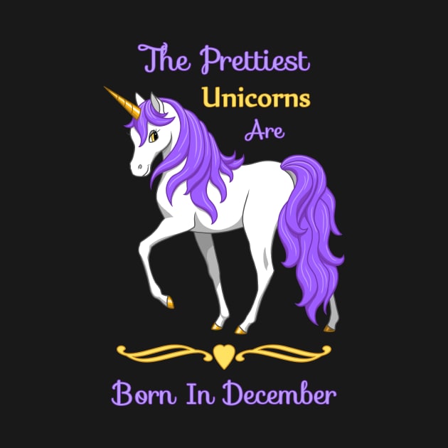 Pretty Purple Unicorns Are Born In December by csforest