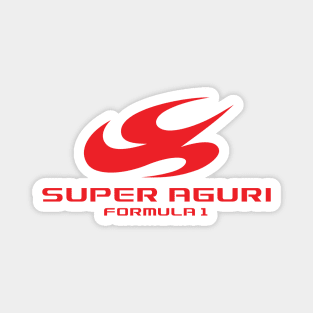 Super Aguri Formula 1 Team logo - red print Magnet