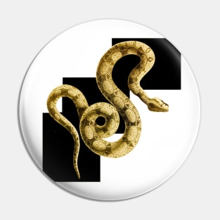 Snake on chess Pin