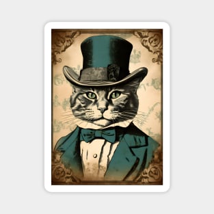 King of Catsland - Vintage Cat in Suit Magnet