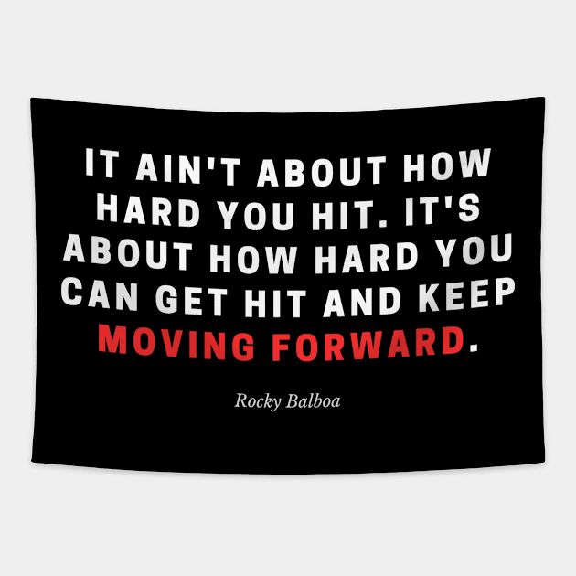 Keep Moving Forward Tapestry by enricoalonzo