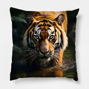 Tiger Animal Wildlife Photography Pillow