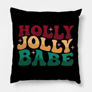 Holly Jolly Babe Pillow