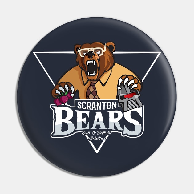 Scranton Bears Pin by Odd Goose