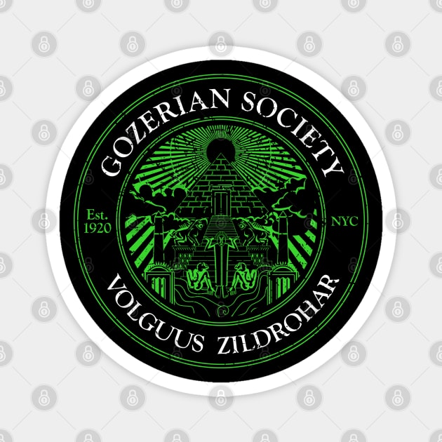 Gozerian Society - Green Slime Variant Magnet by eightballart