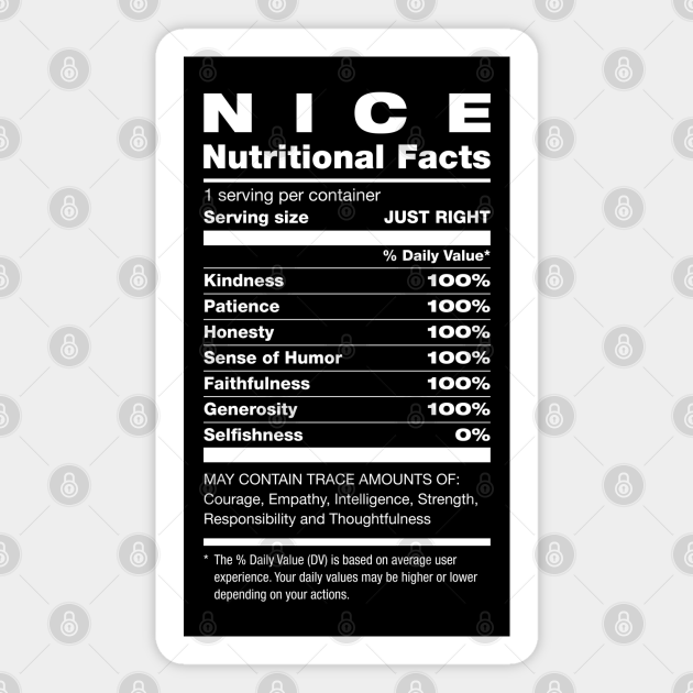 Nice Nutritional Facts Ingredients Christmas - Nutritional ...