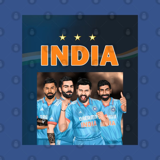 Team India Cricket players by Swag Like Desi