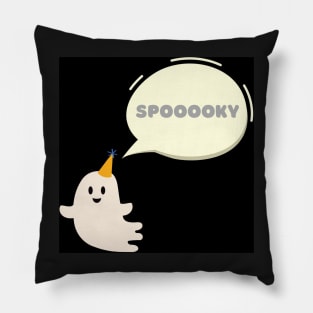 Just a ghost being spooky Pillow