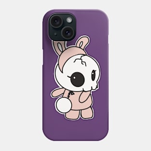 Cute skull bunny Phone Case