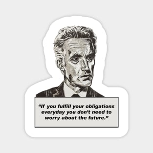 Jordan Peterson Quote #3 (new artwork version) Magnet