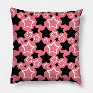 Pink Stars Seamless Pattern 041#001 Pillow