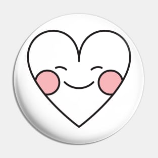 Blushing Heart Pin