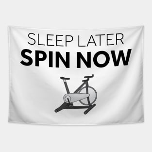 Sleep Later Spin Now Tapestry