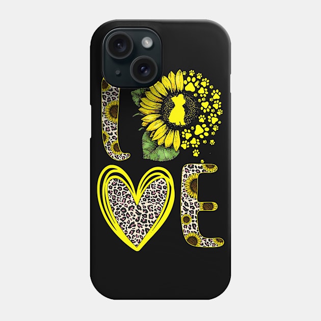 Love Yorkshire Terrier Sunflower Phone Case by IainDodes