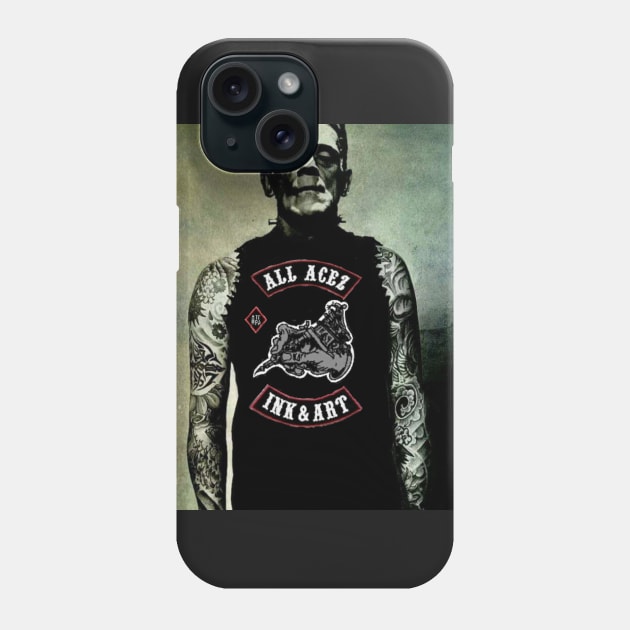 Inked up Frankenstein Phone Case by Acez_ink