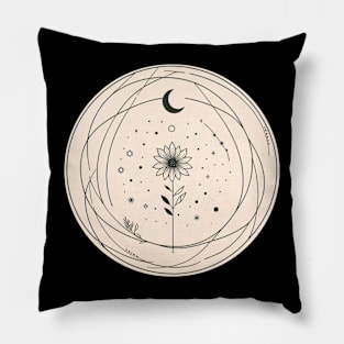 peaecful natural illustration Pillow