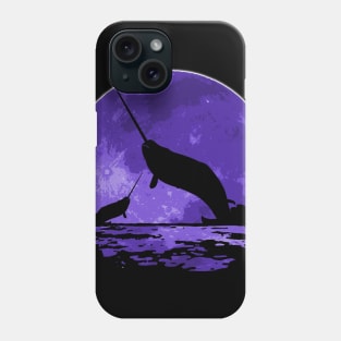 Narwhal Moon Phone Case