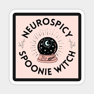 Neurospicy Spoonie Witch Magnet