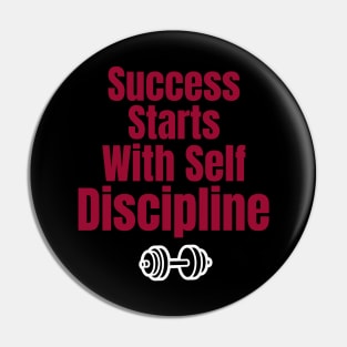 Workout Motivation | Success starts with self discipline Pin