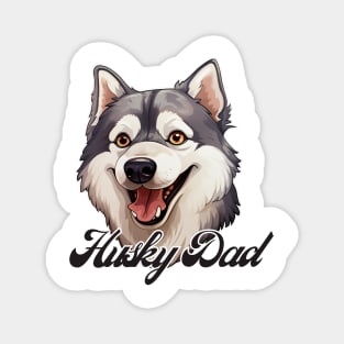 HuskyDad T-Shirt - Dog Lover Gift, Pet Parent Apparel Magnet