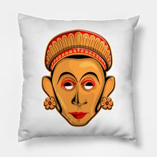 Sri Lankan traditional face masks design Pillow