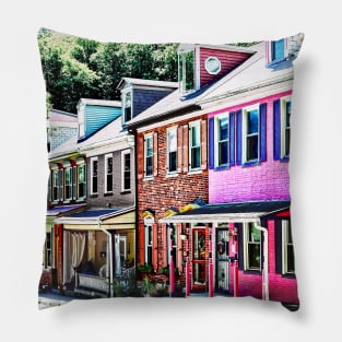 Jim Thorpe PA - Colorful Street Pillow