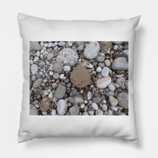 Pebbles on a beach Pillow