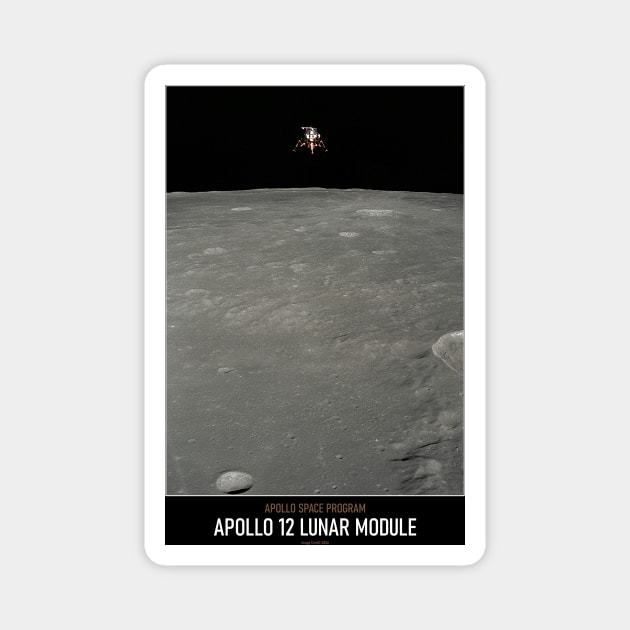 High Resolution Astronomy Apollo 12 Lunar Module Magnet by tiokvadrat