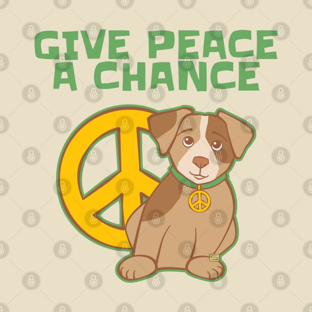 Give Peace a Chance Dog by Sue Cervenka