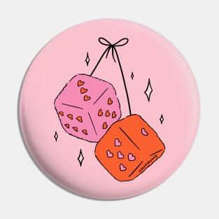 Heart Dice Pin