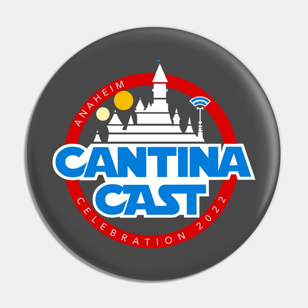 LIMITED Cantina Cast Celebration 2022 Logo - Red Band Pin by Cantina Cast