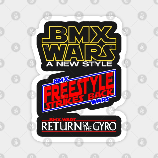 BMX Wars Trilogy Magnet by Frazza001