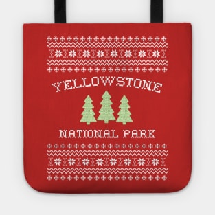 Yellowstone National Park Ugly Christmas Sweater Tote