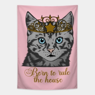 Kitten Rule House Tapestry