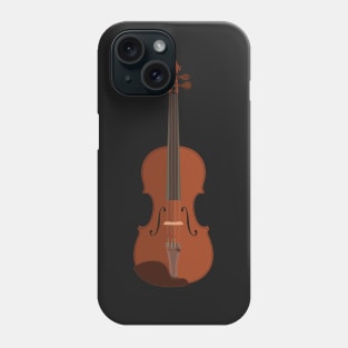 Flat style violin Phone Case