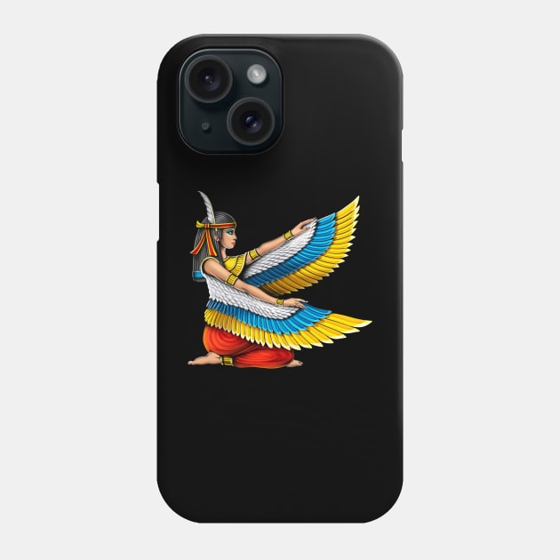 Egyptian Goddess Maat Phone Case by underheaven