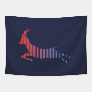 Gazelle Multi-color Animal Gradient Tapestry