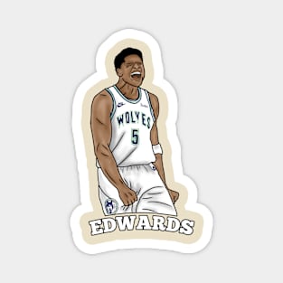 Anthony Edwards Celebration Magnet